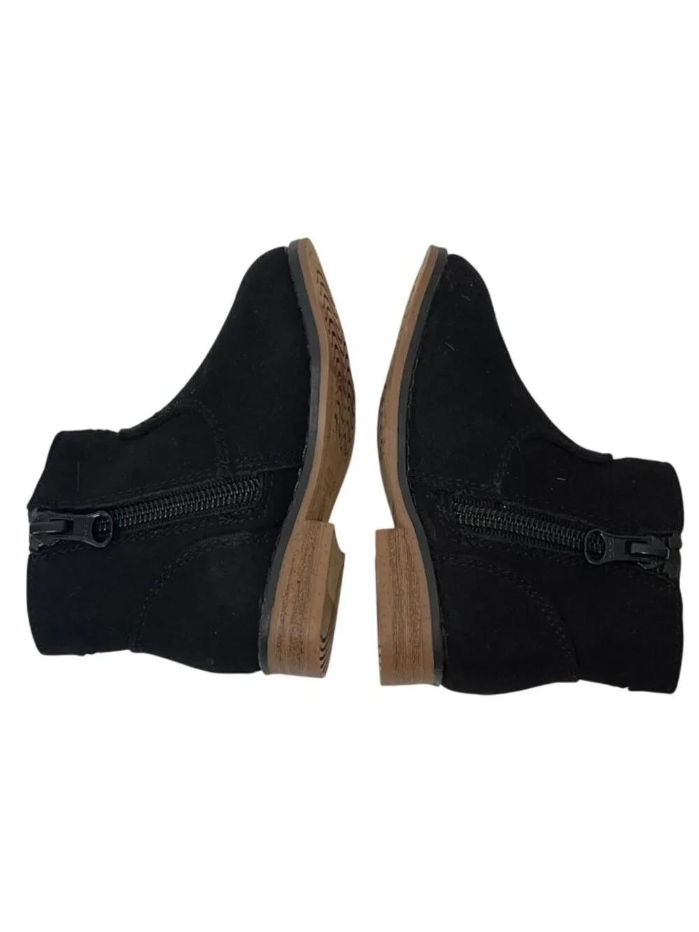 Cat & Jack Toddler Girls Black Star Print Ankle Booties Size 5